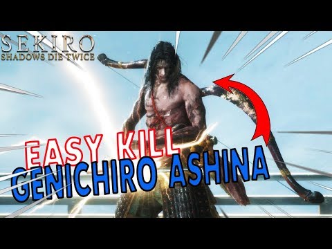 How to Kill easy Genichiro Ashina Boss - Sekiro: Shadows Die Twice
