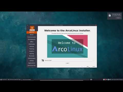ArcoLinux : 1750 calamares series - UEFI with efi, root, home and swap