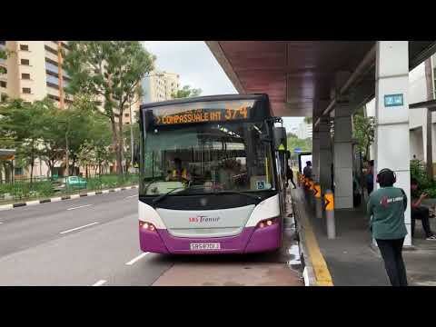 SBS Transit Scania K230UB (Euro 5 Batch 1) SBS8701J on Feeder 374 departing Bus Stop 67409