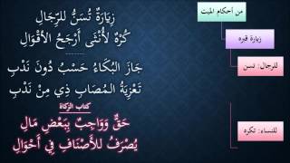 صورة النظم الجلي في الفقه الحنبلي079- شرح/ عامر بهجت(زيارة القبر،البكاء على الميت،التعزية)