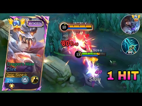 GLOBAL CLINT BEST 1 HIT BUILD 2025!! (100% BROKEN) - MLBB