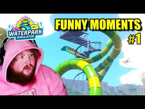 2 Hours of CaseOh Waterpark Simulator! | BEST MOMENTS #1