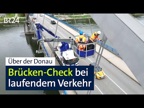 Brückenprüfung bei laufendem Verkehr und unter Zeitdruck | Abendschau | BR24