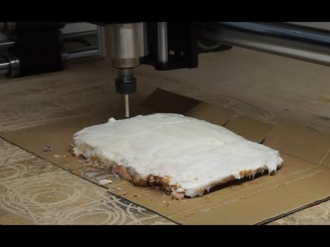 Onefinity CNC Makes A Cake! With The New Stiffy Rail And Z-20 Mount. This Video Was Just For Fun!