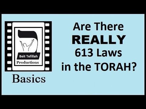 Are There REALLY 613 Laws in the TORAH?