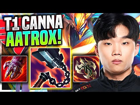 CANNA THE AATROX BEAST WITH NEW ITEMS! - T1 Canna Plays Aatrox Top vs Gragas! | Preseason 11