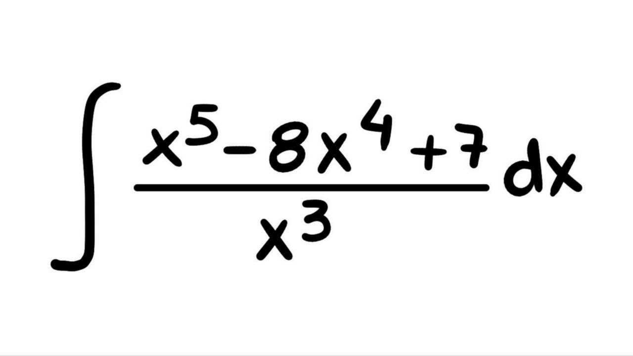Cálculo De Integral Indefinida Com Fração