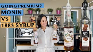 SYRUP REVIEW: MONIN VS 1883 - 2 PREMIUM FRENCH SYRUPS featuring Caramel Syrup