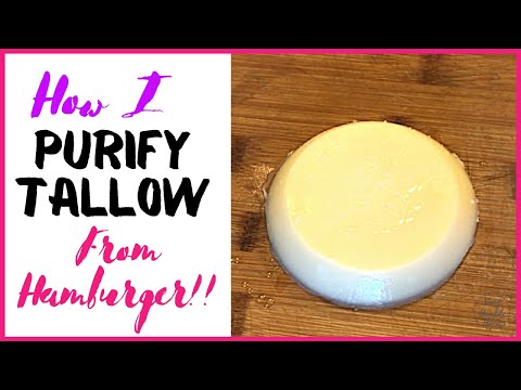HOW TO PURIFY TALLOW FROM HAMBURGER. So simple.