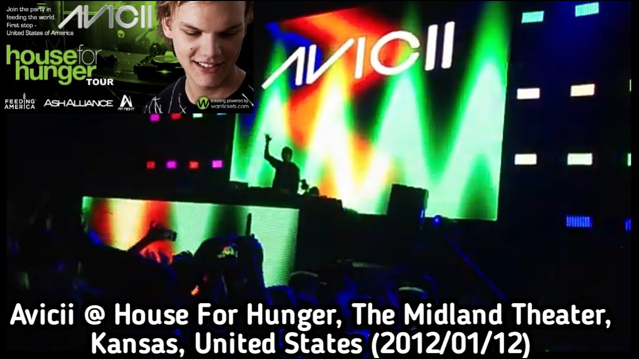 Avicii @ House For Hunger Tour, The Midland Theatre, Kansas City, MO, United States (2012/01/12)