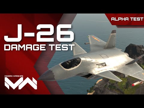 New Chinese Strike Fighter - J-26 | Damage Test | Modern warships New Update | Alpha test