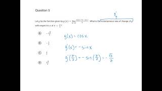 AP Calculus AB - Unit 2 Progress Check: MCQs & FRQs (Part B)