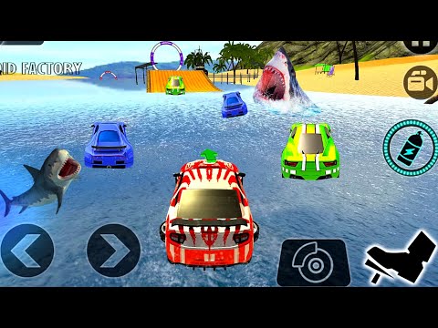 Floating Water Surfer Car Driving - Beach Racing - Best Android IOS Gameplay