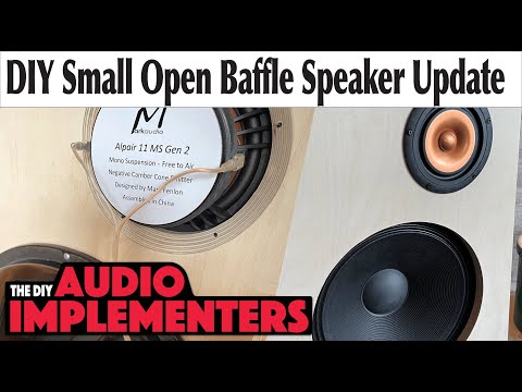 Small Open Baffle Speaker System using the Mark Audio Alpair 11MS