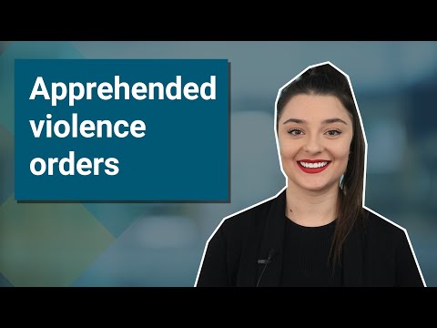 Watch — Apprehended violence orders explained — LawAccess NSW