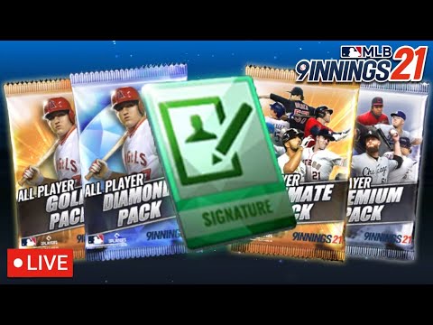 MLB 9 Innings 21 Live - Signature Change Ticket Pack Opening!