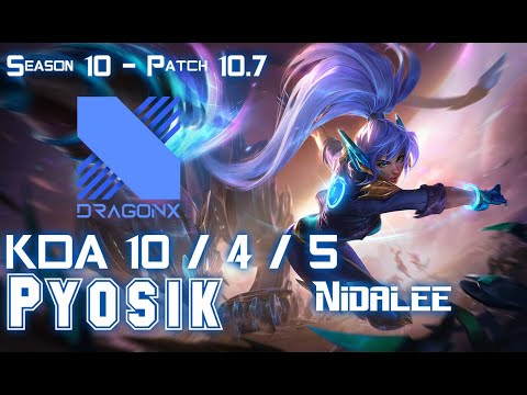 DRX Pyosik NIDALEE vs ELISE Jungle - Patch 10.7 KR Ranked