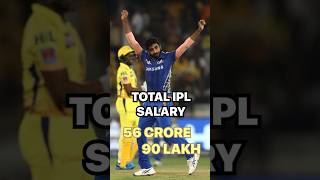 Jasprit Bumrah IPL Salary #ytshorts #viralshort #trending #shorts #short #shortfeeds #cricket