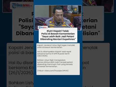 Momen Riuh saat Listyo Sigit Tolak Polisi di Bawah Kementerian: Saya Lebih Baik Jadi Petani