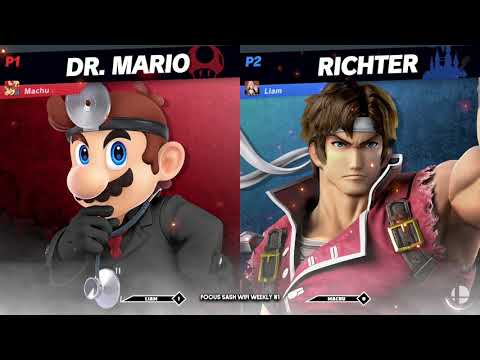 Focus Sash #1 - Liam (Richter) vs Machu (Doctor Mario) - Winner's Quarters - Smash Ultimate