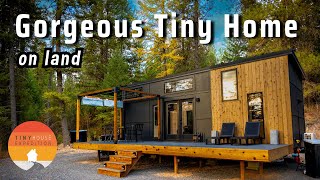 Solo Woman's Amazing Tiny House! Her Land & part-time Vanlife journey