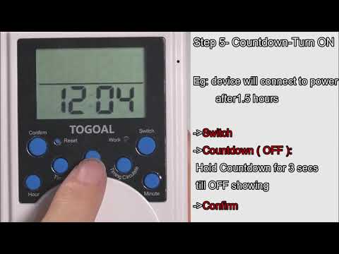 Togoal Timer Instructions