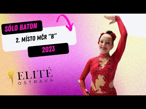 ELITÉ OSTRAVA - Eliška Dluhošová - Sólo baton junior 2023