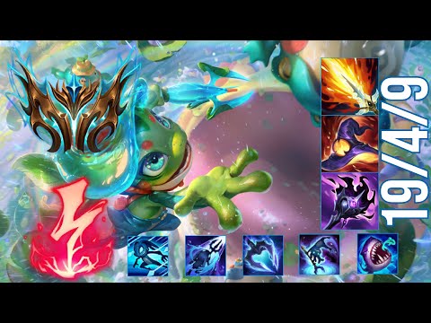TOP 1 CHALLENGER Guides How to Play FIZZ MID & Carry + Best Build/Runes Season 3 Patch 25.24