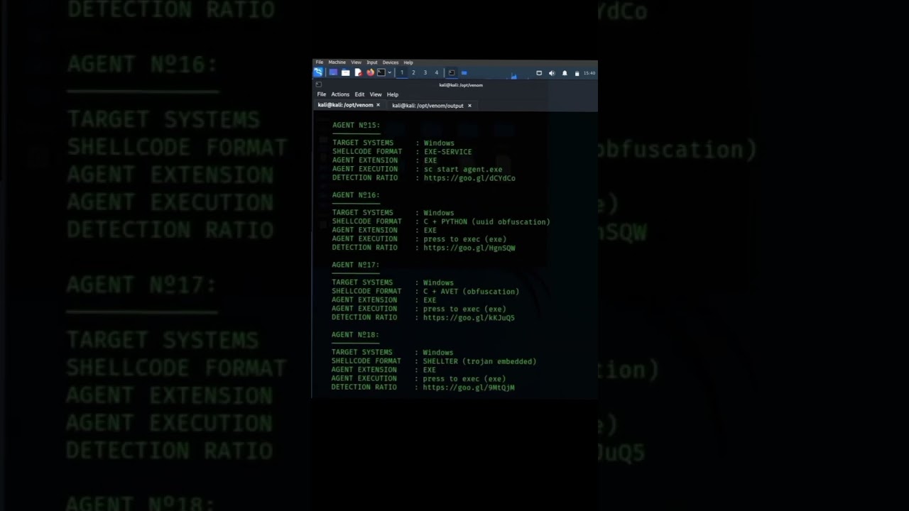 The Venom framework. A bit of an older framework but I decided to try #redteam #blueteam