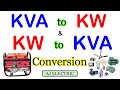 KVA to KW Calculation in Urdu/Hindi | KW to KVA Calculations | Generator load calculation