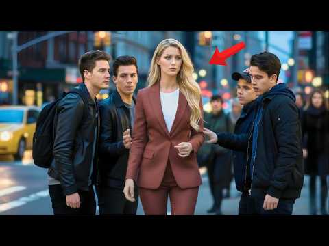 Female CEO Surrounded by Street Gang — Then a Quiet Single Dad Did Something No One Expected.