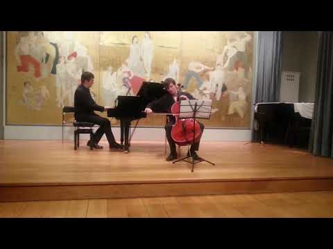 Concert « Musique de chambre et improvisation »<br />
Prokofiev, Sonate pour violoncelle et piano, 1er et 2 mvts, extraits