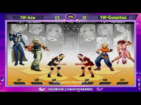 Aze (阿泽) Vs Guantou (罐頭) FT10 KOF 2002 UM - Lute sem nunca desistir