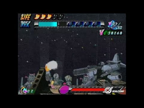 Viewtiful Joe 2 GameCube Gameplay - This plane is going