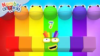Vamos Contar com o Arco-Íris com o Numberblock 7 | Aprenda a Contar para Crianças | Numberblocks