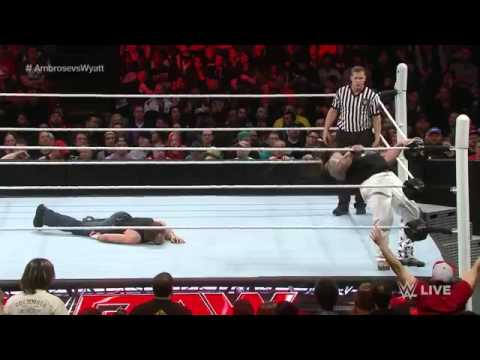 Dean Ambrose vs bray wyatt Raw, 7 de marzo 2016