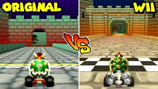 Mario Kart Wii - Retro Track Comparison (Wii vs Original)