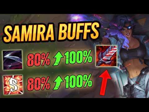 Samira has 100% LIFESTEAL now?! 💀 NEW BUFFS are Broken (Master Elo Pentakill)