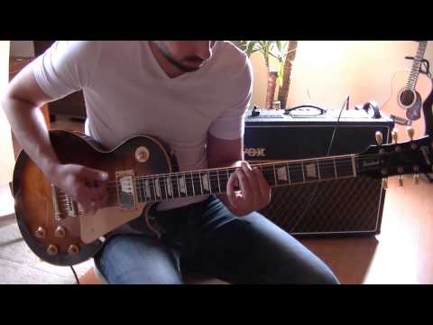 Gibson Les Paul straight into the amp (VOX AC 30)