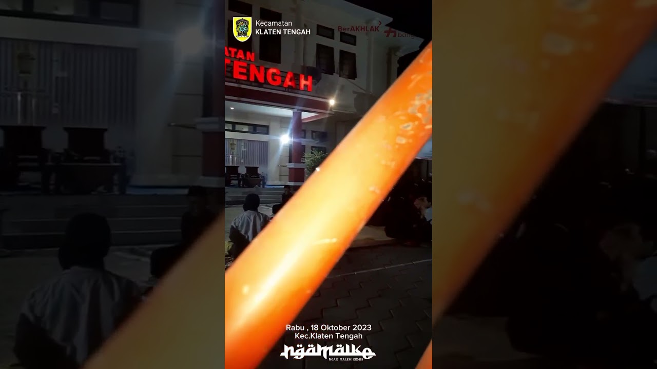 NGAMALKE (Ngaji Malam Kamis) di Halaman Kecamatan Klaten Tengah