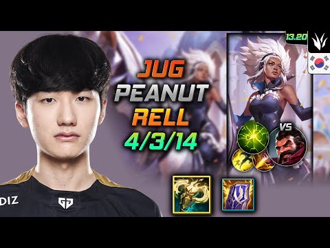 Rell Jungle Build Peanut Radiant Virtue Aftershock - LOL KR GrandMaster Patch 13.20