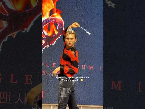 I can’t wumuti reaction when Hyun being a pretty princess 😭 #XLOV #엑스러브 #Hyun #wumuti #kpop #shorts