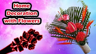 Home Decoration with Flowers | DIY Simple Flower Arrangement | Design Multitips