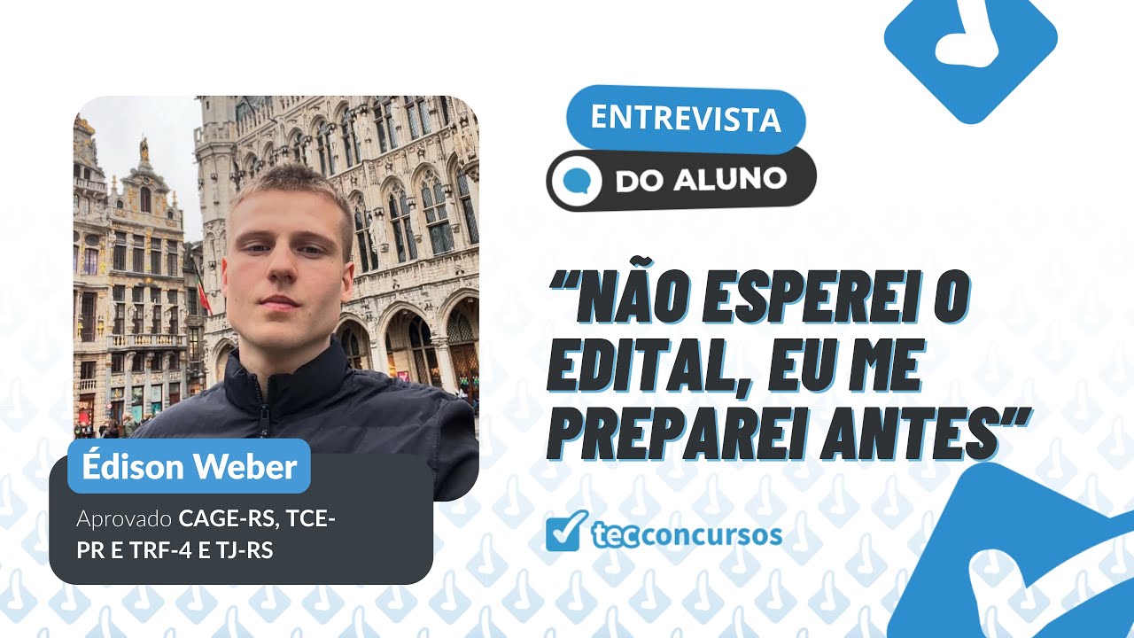 INTERVIEW WITH ÉDISON WEBER - 25 YEARS APPROVED AUDITOR CAGE RS | TCE PR and TRF-4 TJ-RS