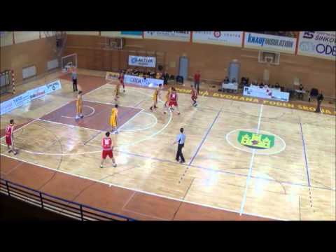 Poteza tekme: Alley-oop Finžgarja (LTH Castings - Kolpa Črnomelj)