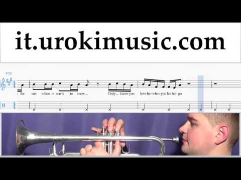 Lezioni di Tromba Passenger Let Her Go Parte#2 Melodia Tutorial Spartito Imparare Insegnante Metodi
