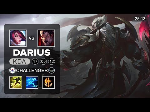 Darius vs Fiora Top - KR Grandmaster - Patch 25.13 Season 15