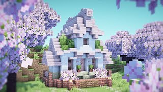 桜ブロックの家・拠点の作り方 / チュートリアル【おしゃれファンタジー建築】[Minecraft Tutorial] Cherry blossom base / How To Build【マイクラ】