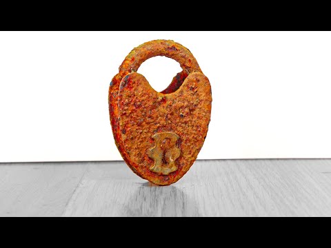 Shocked By What's Inside! Crazy Rusty Lock Restoration