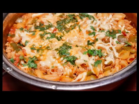 One Pot Chicken Cheese Pasta in 15 mins - No Bake Chicken Mince Pasta Recipe- One Dish Pasta Recipe